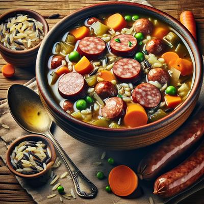 Image of Sausage and Wild Rice Chowder