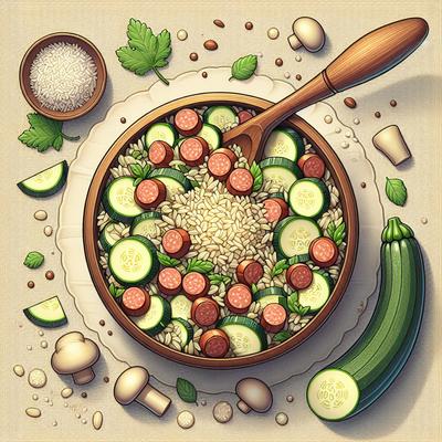 Image of Sausage and Zucchini Rice