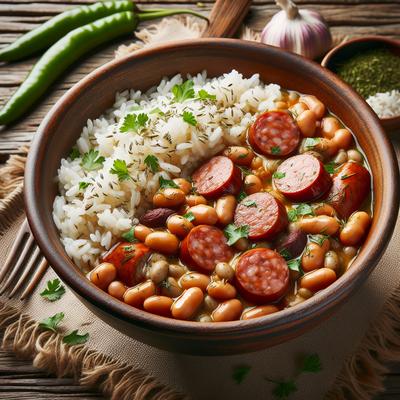 Image of Sausage Beans with Rice