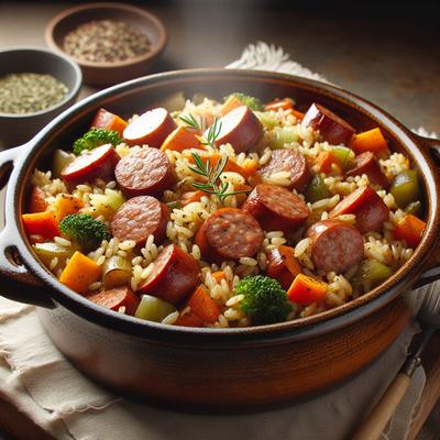 Image of Sausage Brown Rice Casserole