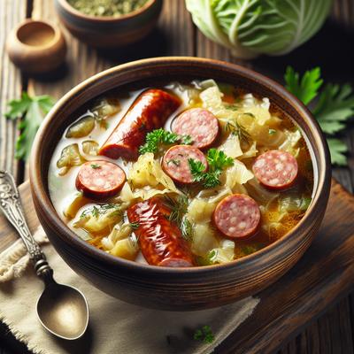 Image of Sausage Cabbage Soup