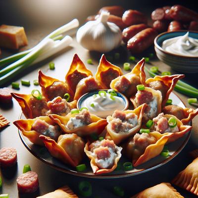 Image of Sausage Cream Cheese Wontons