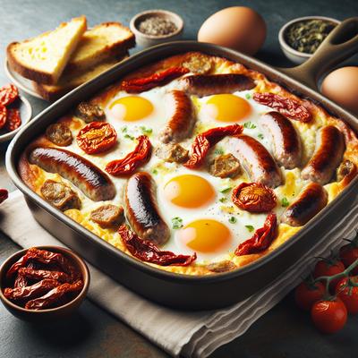 Image of Sausage Egg and Sun Dried Tomato Casserole