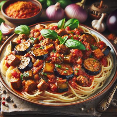 Image of Sausage Eggplant Pasta Sauce