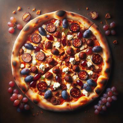Image of Sausage Grape and Goat Cheese Pizza