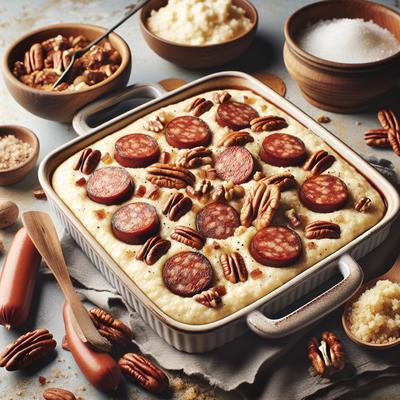 Image of Sausage Grits Pecan Casserole