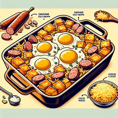 Image of Sausage Hash Brown Casserole