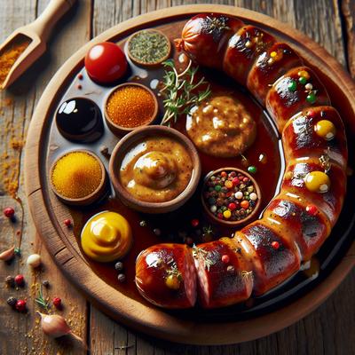Image of Sausage in a Beer Mustard Sauce