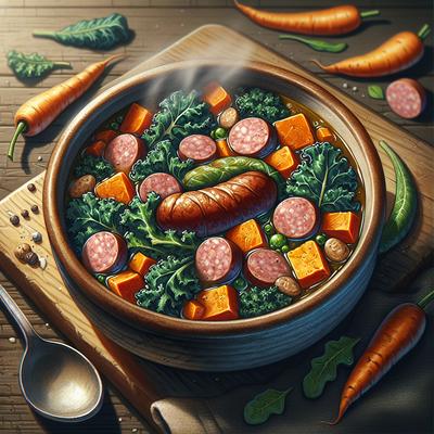 Image of Sausage Kale and Sweet Potato Soup