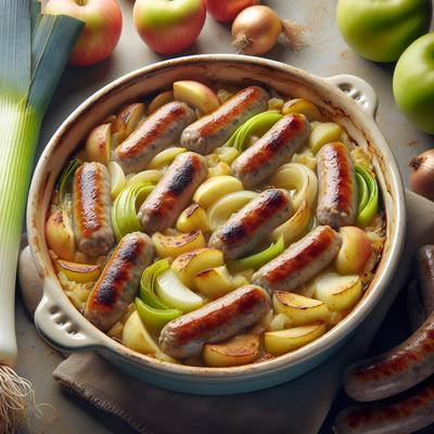 Image of Sausage Leek and Apple Casserole