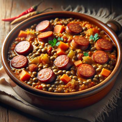 Image of Sausage Lentil Casserole