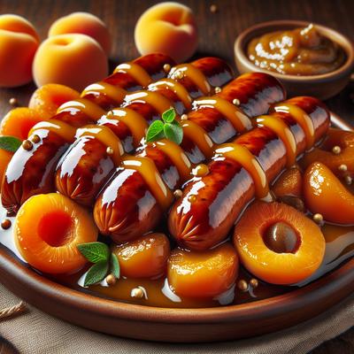 Image of Sausage Links with Apricot Mustard Glaze