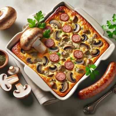 Image of Sausage Mushroom Breakfast Casserole
