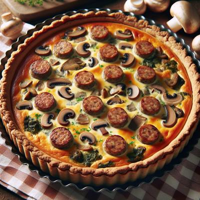 Image of Sausage Mushroom Quiche