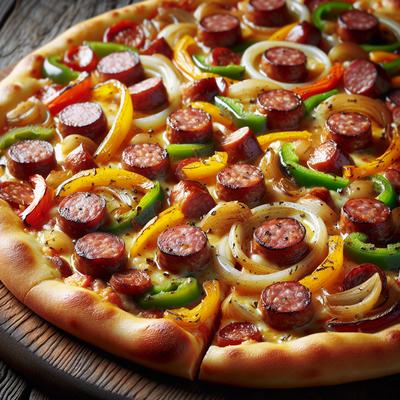 Image of Sausage Onion and Pepper Pizza