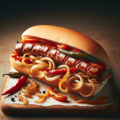 Image of Sausage Onion and Peppers Hoagie