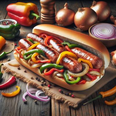 Image of Sausage Pepper and Onion Hoagies