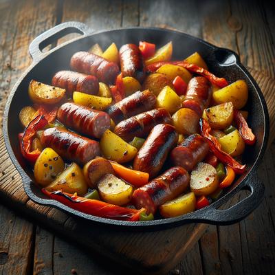 Image of Sausage Pepper and Potato Skillet