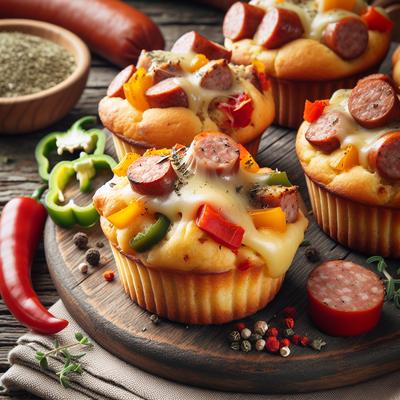Image of Sausage Pepper Muffins Oamc