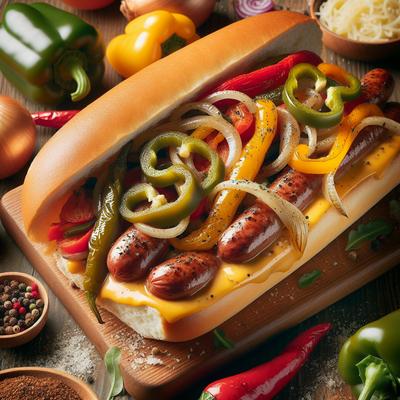 Image of Sausage Pepper Onion Hogies