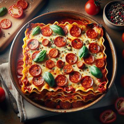 Image of Sausage Pepperoni Lasagna