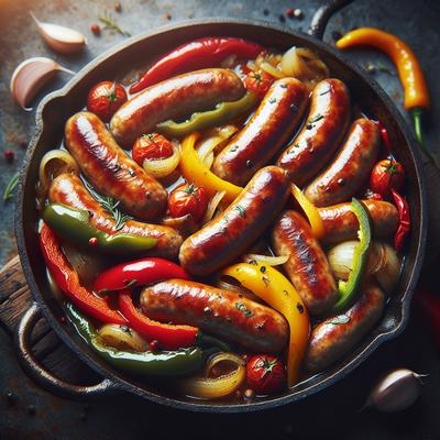 Image of Sausage Peppers Slow Cooked