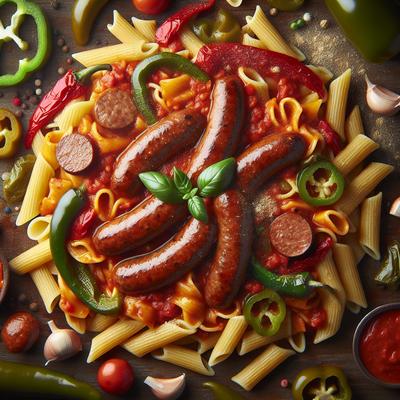 Image of Sausage Peppers Ziti Marinara