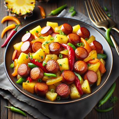 Image of Sausage Pineapple Stir Fry