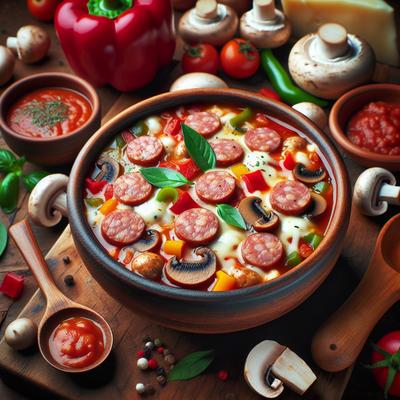 Image of Sausage Pizza Soup