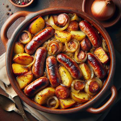 Image of Sausage Potato and Onion Casserole