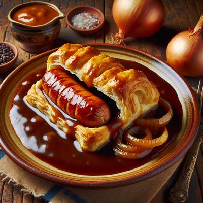 Image of Sausage Puffs with Onion Gravy