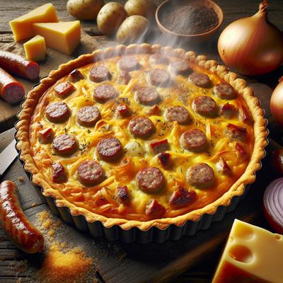 Image of Sausage Quiche with Potato Crust
