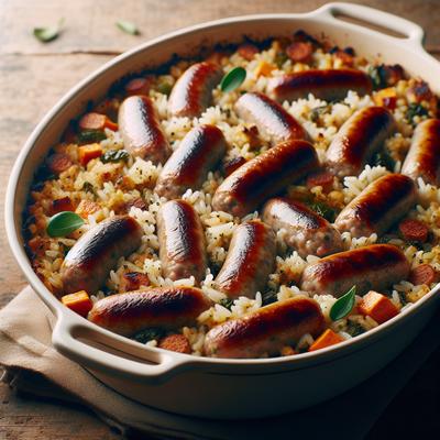Image of Sausage Rice Stuffing Casserole