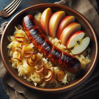 Image of Sausage Sauerkraut Apples