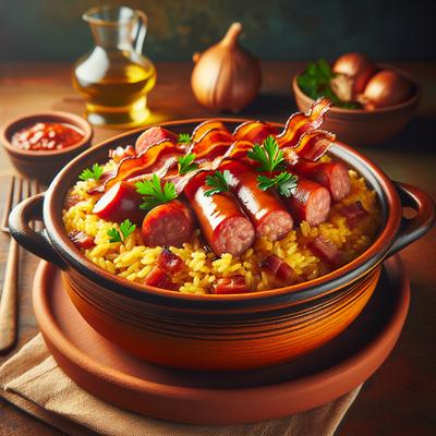 Image of Sausage Spanish Rice with Bacon