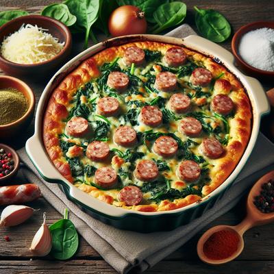 Image of Sausage Spinach Bake