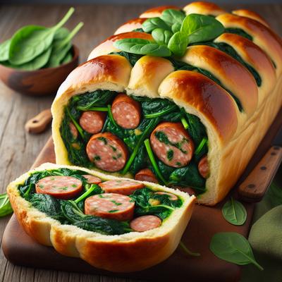 Image of Sausage Spinach Bread