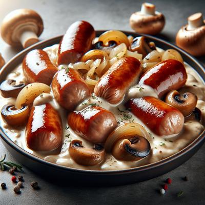Image of Sausage Stroganoff Without Mushrooms