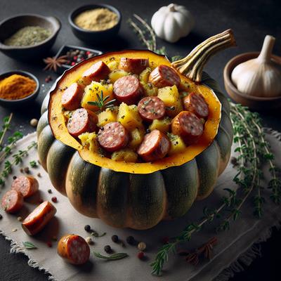 Image of Sausage Stuffed Acorn Squash