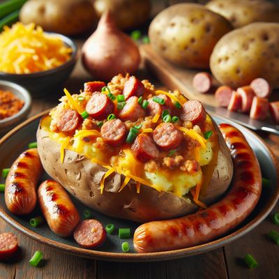 Image of Sausage Stuffed Baked Potatoes