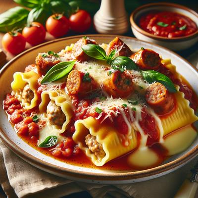 Image of Sausage Stuffed Manicotti