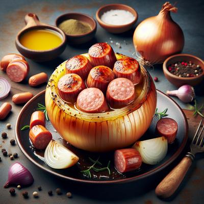 Image of Sausage Stuffed Onions