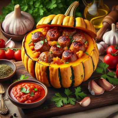 Image of Sausage Stuffed Squash