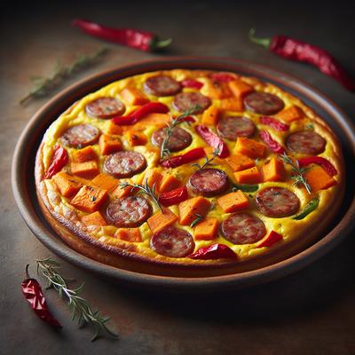 Image of Sausage Sweet Potato Red Pepper Frittata