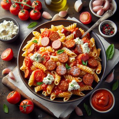 Image of Sausage Tomato Ricotta Maccheroni Maccheroni Alla Salsiccia E R