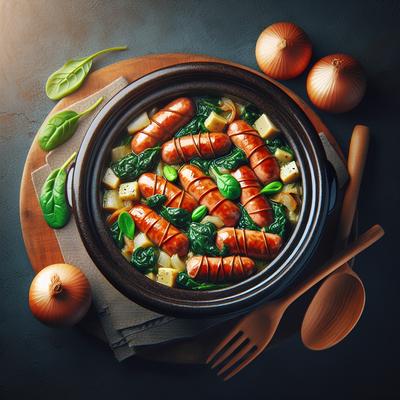 Image of Sausage with Spinach Ww and Crockpot