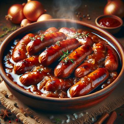 Image of Sausages in Sauce