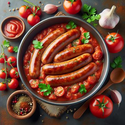 Image of Sausages in Tomato Stuff