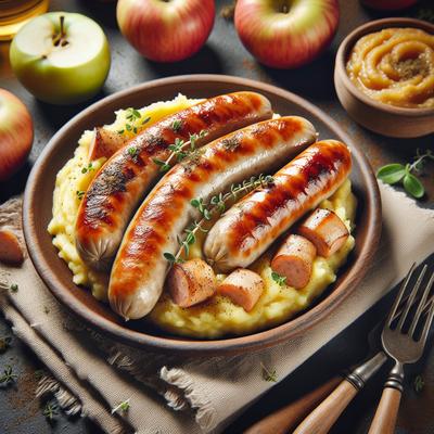 Image of Sausages with Apple Mash