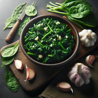 Image of Saute Spinach with Garlic